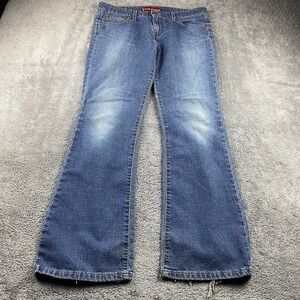 Levis 518‎ Low Rise Boot Cut Jeans Womens  11 JR Blue Medium Wash  VTG